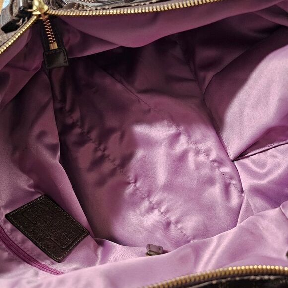 Coach Madison Dotted Op Art Large Sophia Satchel Style - Picture 6 of 7